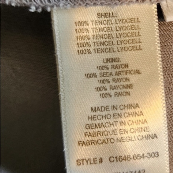 ANTHROPOLOGIE Dress CLOTH & STONE BELLA DAHL Midi Lined Rayon Gray Size X Small - Picture 6 of 8